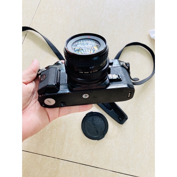 Máy ảnh film canon AE1 PROGRAM + Lens góc rộng Tokina 24mm f2.8 ngàm FD