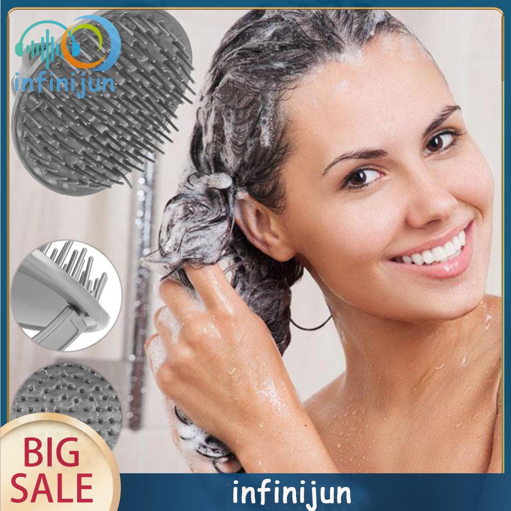 [Hàng mới về] Lược silicon massage da đầu chống trượt