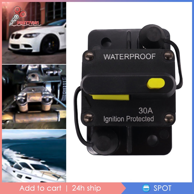 Cầu Dao Tự Ngắt Mạch Chống Thấm Nước IP67 12V-48V 30-300