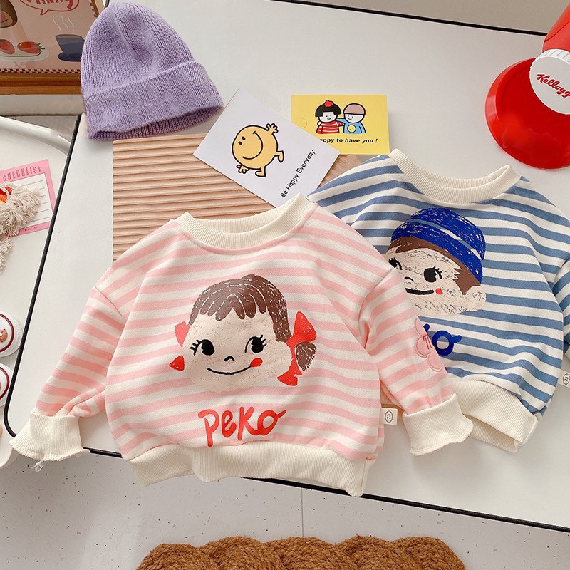 ÁO NỈ PEKO &amp; POKO DỄ THƯƠNG CHO BÉ TRAI BÉ GÁI