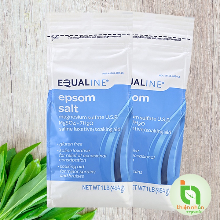 Muối tắm Epsom salt nguyên chất Equaline tẩy tế bào chết 454g