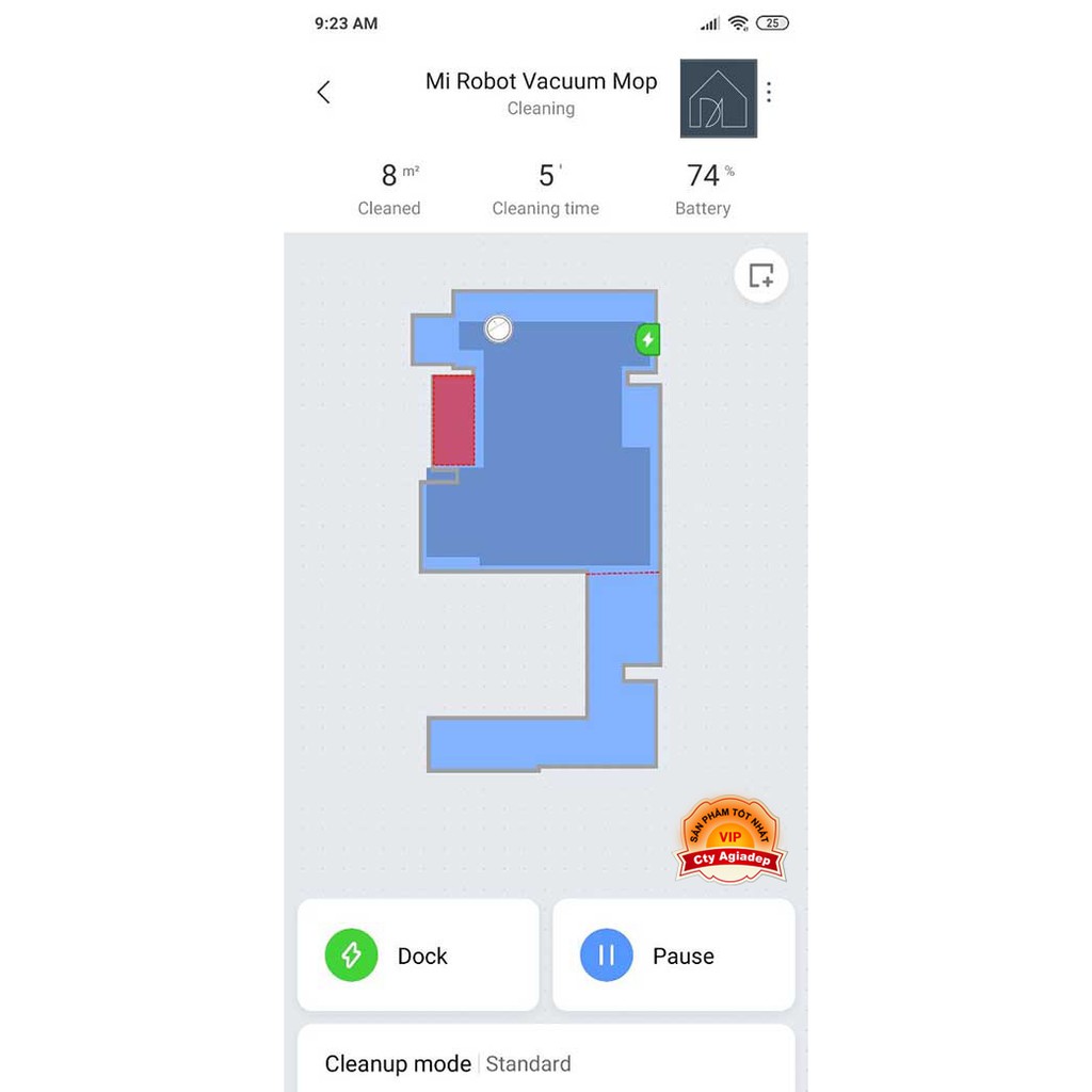 Robot hút bụi lau nhà thông minh Xiaomi có App đời mới lau sạch mọi ngõ nghách