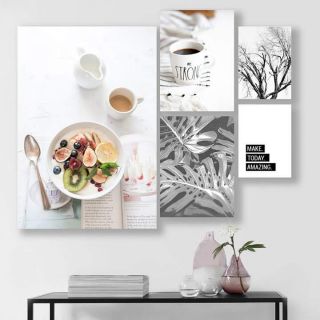 Tranh canvas bộ 5 tranh nghệ thuật
