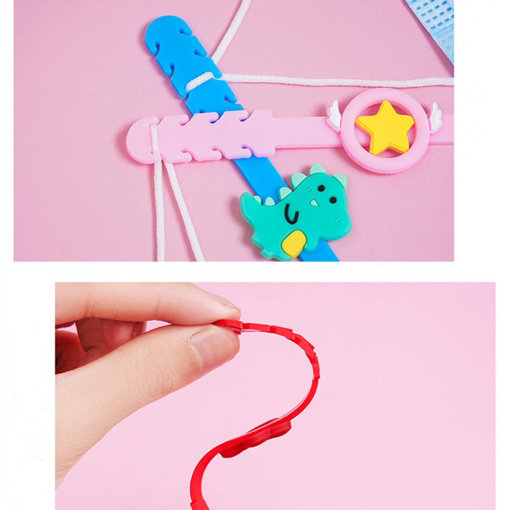CLEVER [New Arrivals] Children's Anti-tight Mask With Adjustable Buckles For Ear Pain Relief With Cute Cartoon Motifs