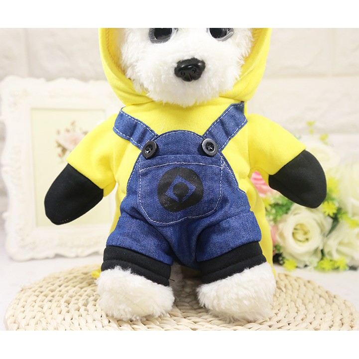 áo liền quần cho chó hình minion