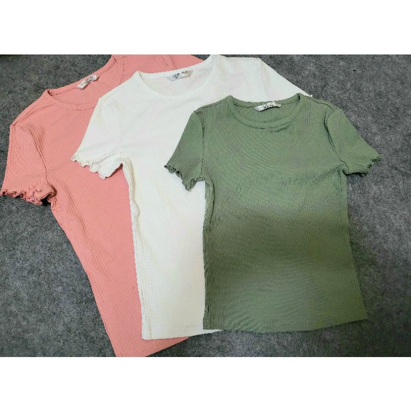 Áo thun gân GJ xuất dư