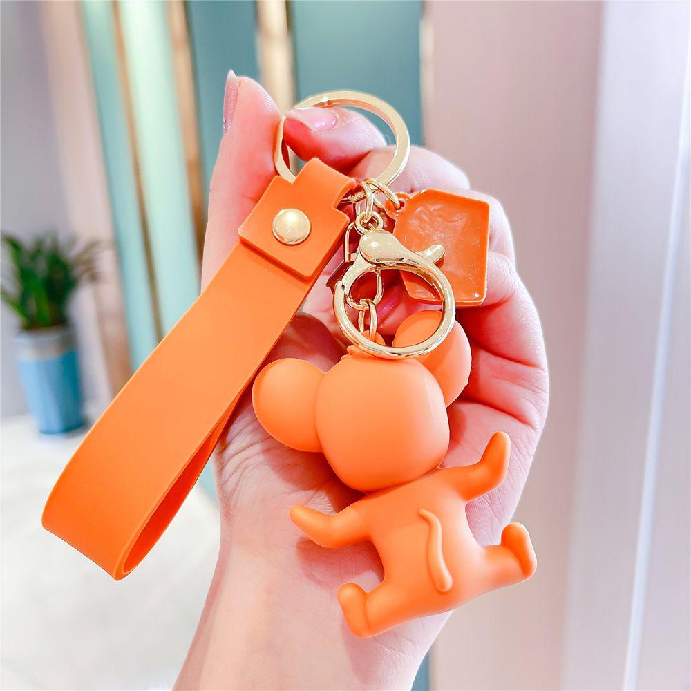 LANSEL Móc Khóa PVC Họa Tiết Hoạt Hình