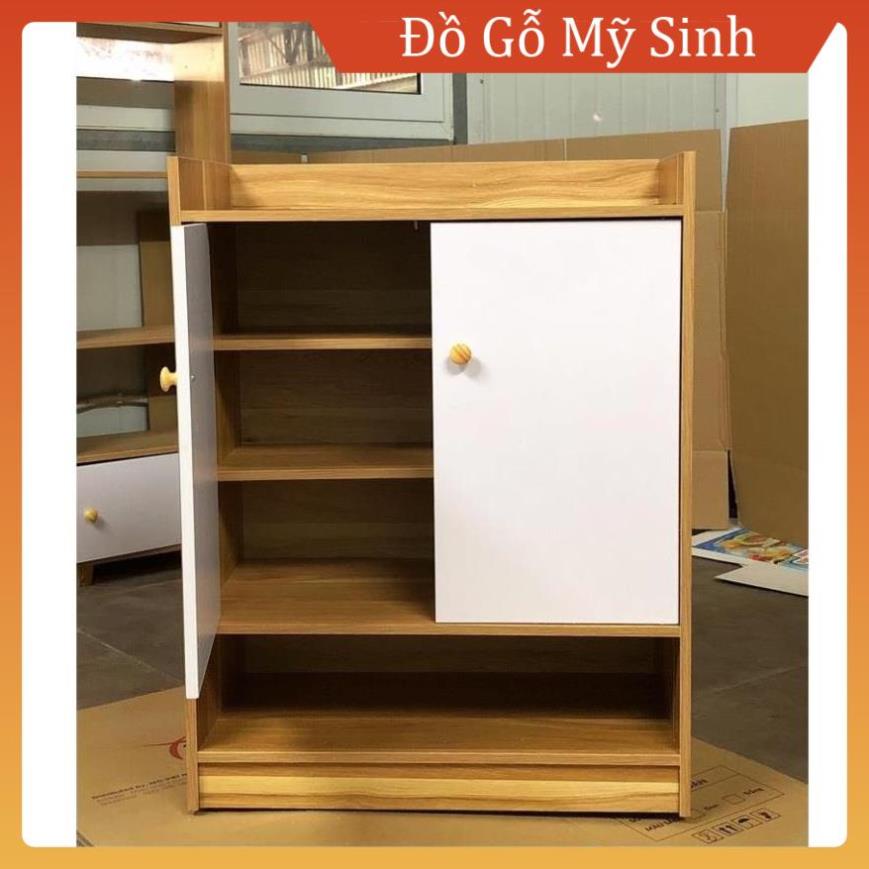 Tủ giày dép thông minh 2 cánh tủ kệ giày gỗ MDF trang trí phòng khách góc tường, Đồ gỗ Mỹ Sinh cao cấp
