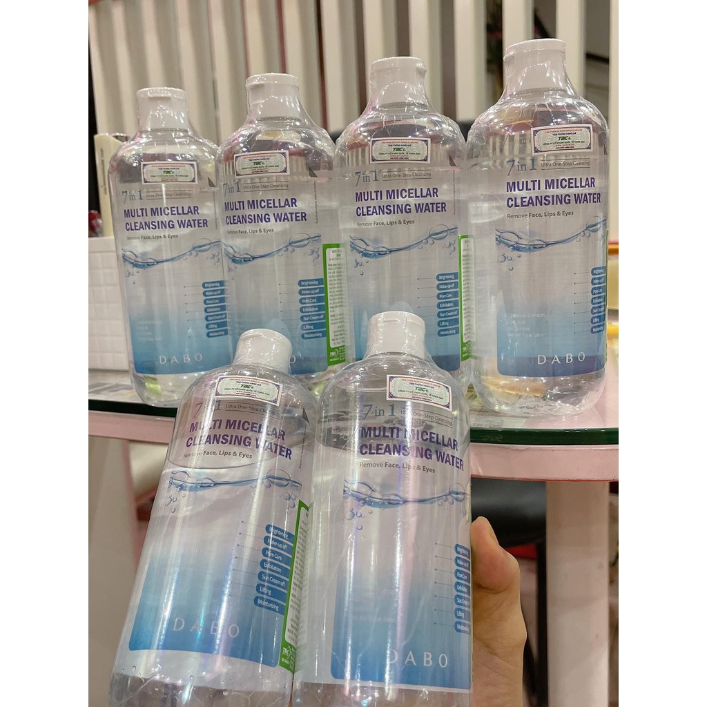 Nước tẩy trang Dabo đa năng 7 tác dụng Multi Micellar Water Hàn Quốc 500ml - Hàng chín hãng