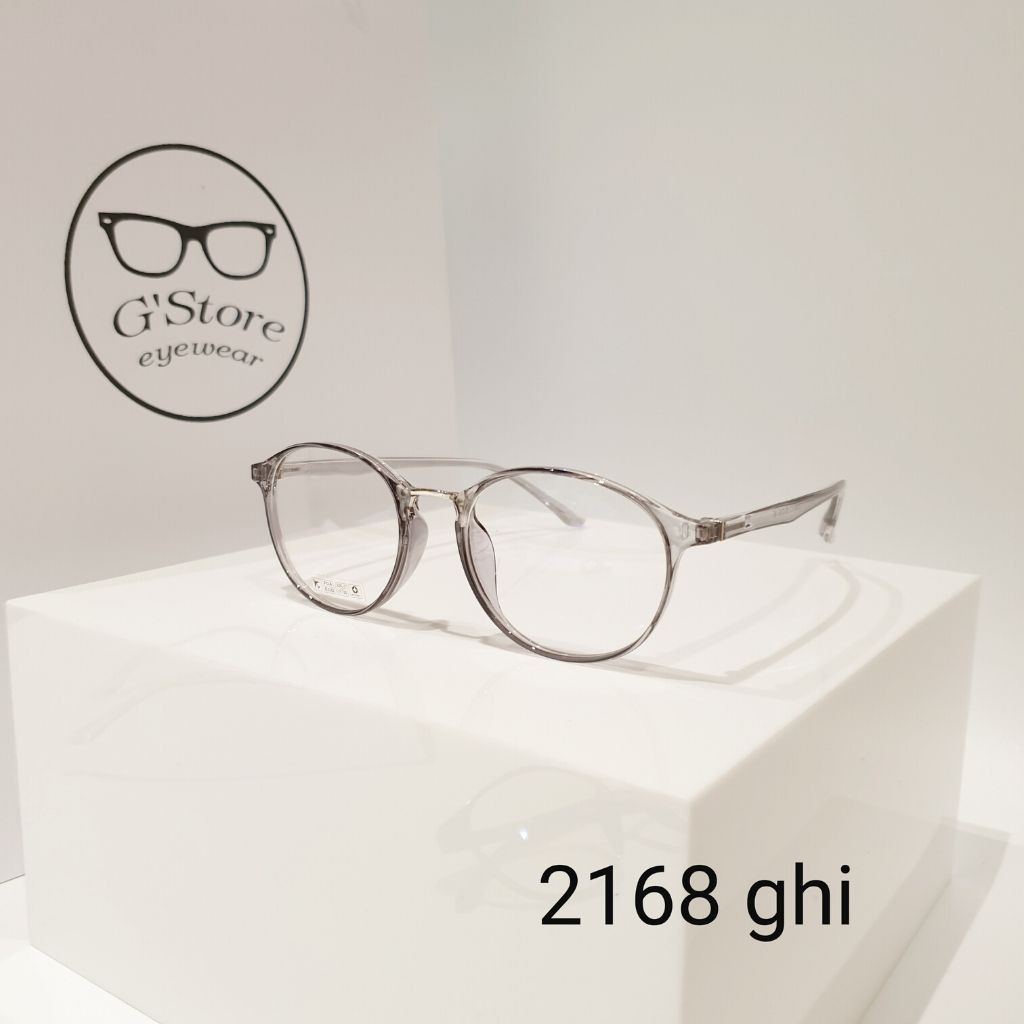 [XẢ KHO 3 NGÀY]Gọng kính cận nhựa dẻo mắt tròn G'store 2168{HÀNG CHẤT}FULLBOX tặng kèm 01 lọ nước xịt kính 25K | BigBuy360 - bigbuy360.vn