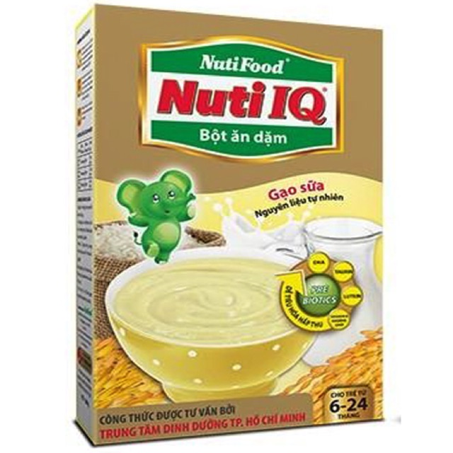 Bột ăn dặm Nuti IQ gạo sữa 200g