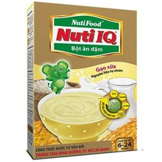 Bột ăn dặm Nuti IQ gạo sữa 200g