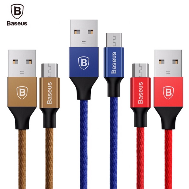 Cáp sạc truyền dữ liệu Micro Usb 2A dây dù chính hãng Baseus [ AB STORE ]