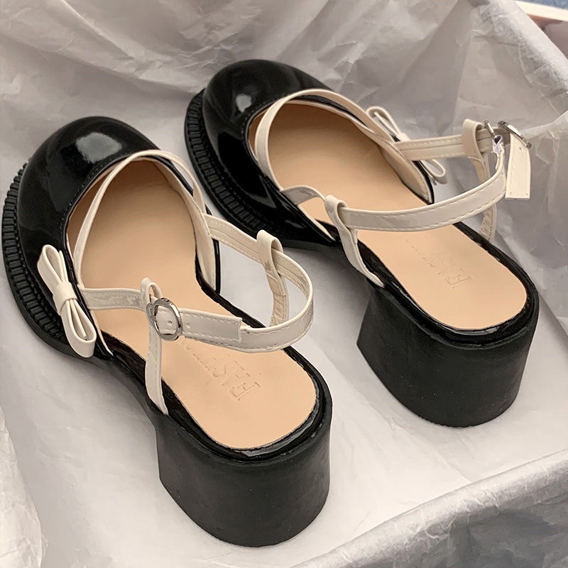 Giày cao gót nữ Mary Jane phong cách retro Pháp 2022🎀