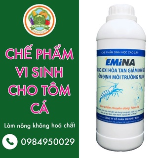 Chế phẩm sinh học cao cấp Emina xử lý môi trường nuôi tôm- cá - 1l