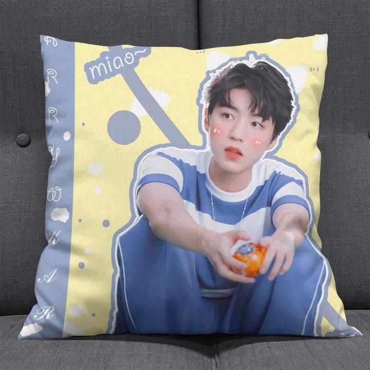 (mẫu ngẫu nhiên) Gối TFBoys Vương Tuấn Khải Vương Nguyên Dịch Dương Thiên Tỷ 30x30 gồm cả vỏ và ruột