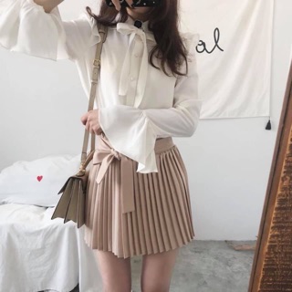 Sét váy+ áo sơ mi tiểu thư