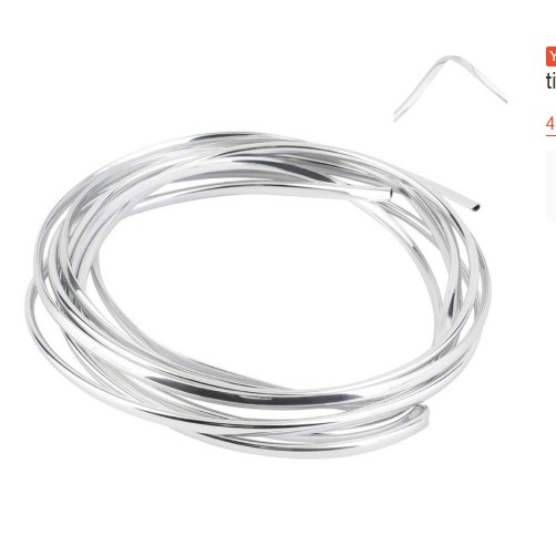 Nẹp cửa gió điều hòa viền chỉ khe máy lạnh Dây nhựa mạ crom kim loại chữ U trang trí nội thất xe hơi ô tô 1m 2m 4m 3m