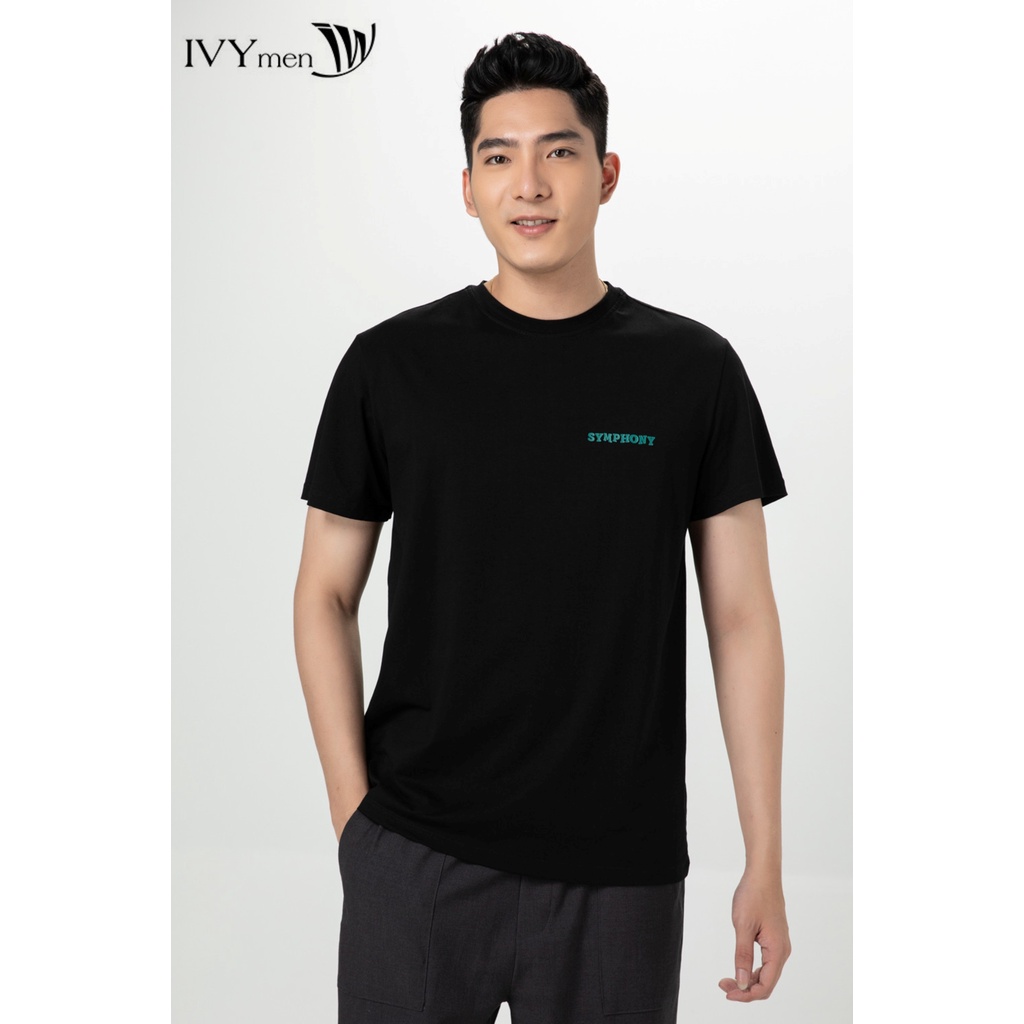Áo thun nam in chữ Symphony IVY moda MS 57E3380