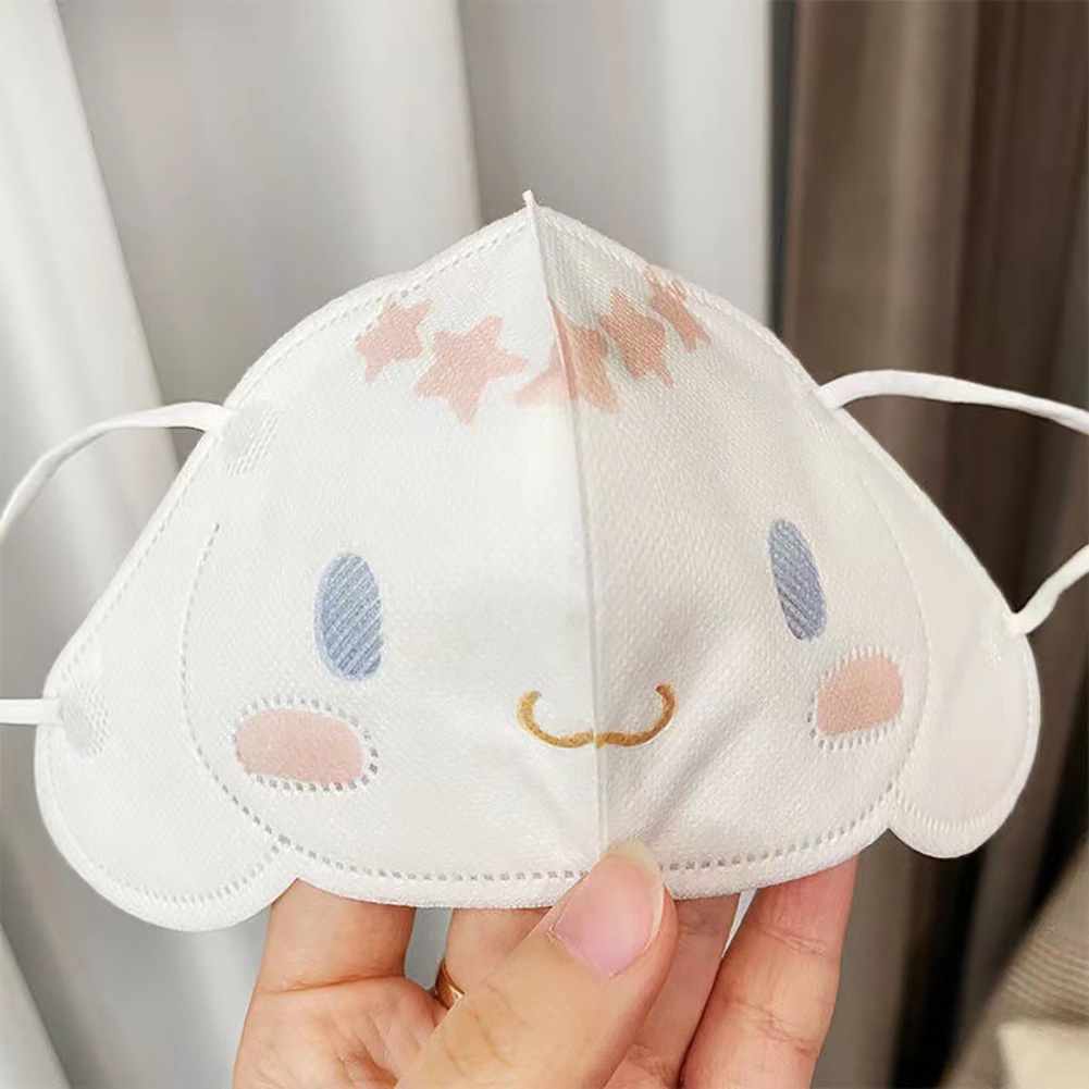 Có 30 Chiếc KF94 Mặt Nạ 3D Cinnamoroll Lớn Tai Chó Mèo Hoạt Hình Bảo Vệ 3 Lớp Mặt Nạ Người Lớn/Trẻ Em Cá Tuyết