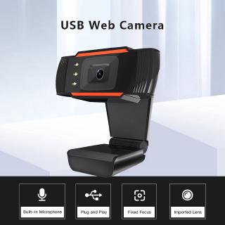 [Perfk1] Camera máy tính lấy nét cố định USB 480P 720P Âm thanh tích hợp cho cuộc họp nghiên cứu PC Laptop