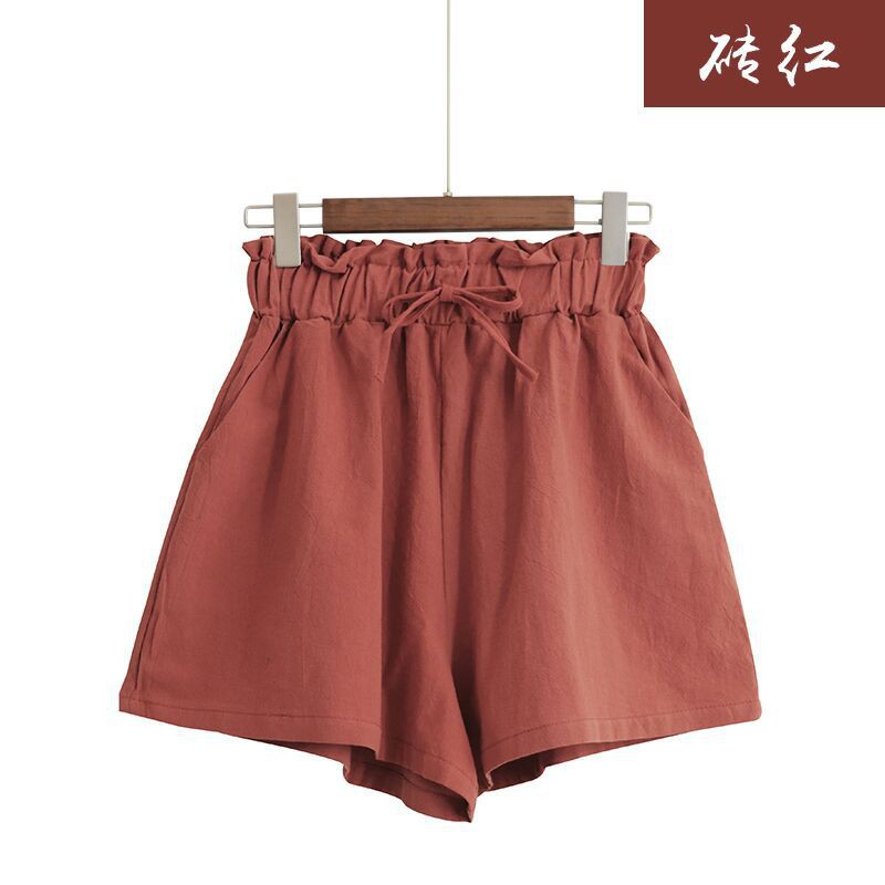 Quần short nữ cạp cao phiên bản hàn quốc, quần lửng ống rộng thể thao BIGSIZE 45-80kg | BigBuy360 - bigbuy360.vn