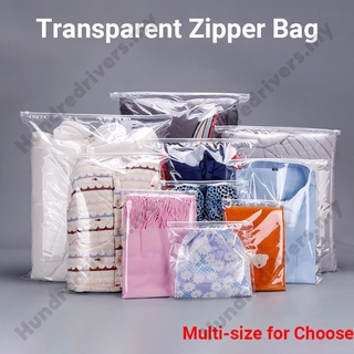 Túi Zip Nhựa Trong Suốt Đựng Áo Sơ Mi Baju Tudung Cao Cấp