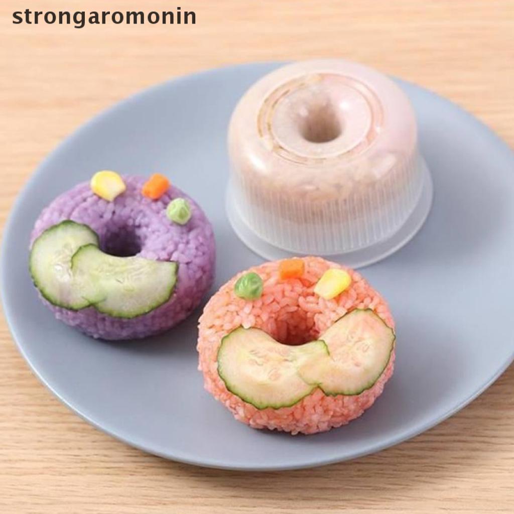 Bộ 2 Khuôn Làm Cơm Nắm Hình Bánh Donut Chống Dính Tiện Dụng Cho Gia Đình