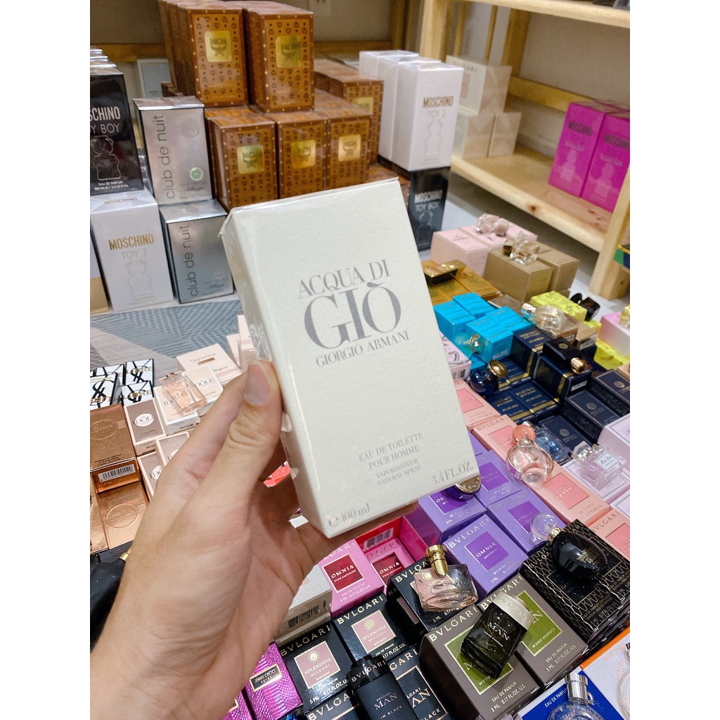 Nước Hoa Giò Nam chính hãng, Acqua Di Giò Pour Homme 100ML Full Size, Nước Hoa Nam Mùa Hè Thơm Mát