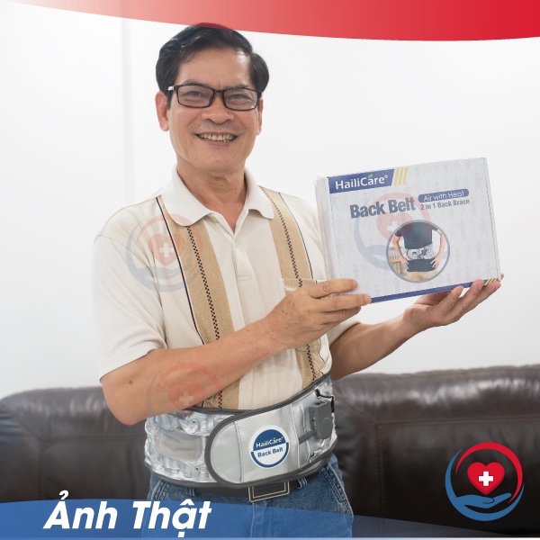 Đai hơi kéo dãn cột sống Hailicare, hỗ trợ điều trị thoát vị đĩa đệm, thoái hoá cột sống