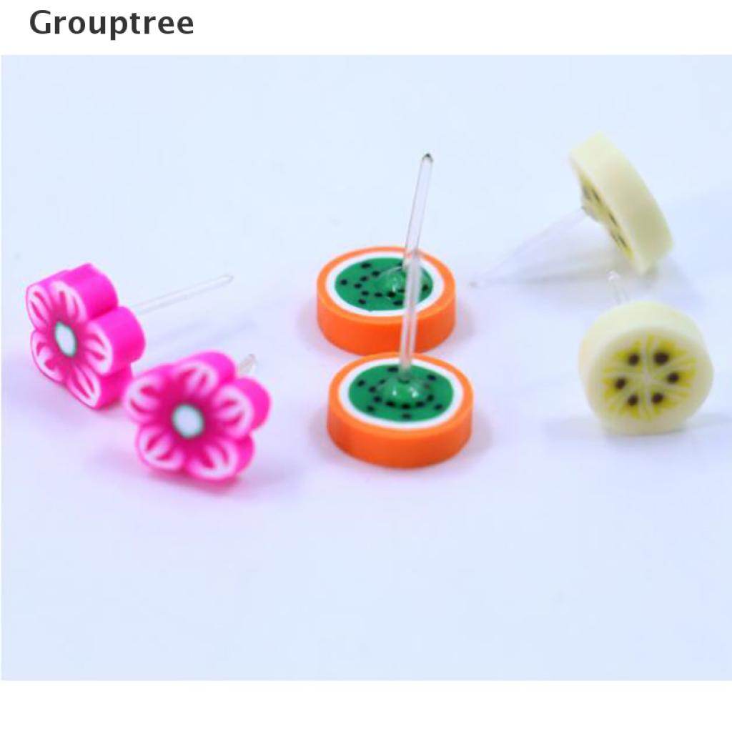 Set 36 Cặp Bông Tai Hình Trái Cây Hoạt Hình Handmade Thời Trang Cho Nữ