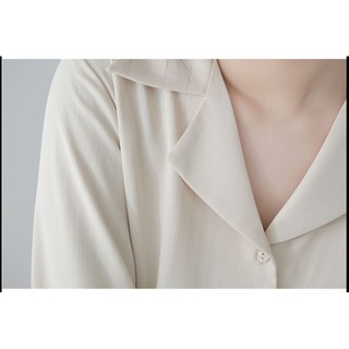 ÁO SƠ MI CỔ VEST DÀI TAY CÔNG SỞ LỤA HÀN