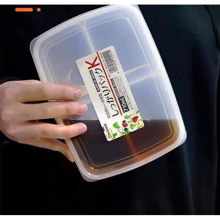 Hộp đựng thực phẩm hia ngăn 710ML NAKAYA Nhật Bản