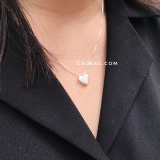 Vòng cổ bạc nữ💝freeship💝💝dây chuyền tim trơn
