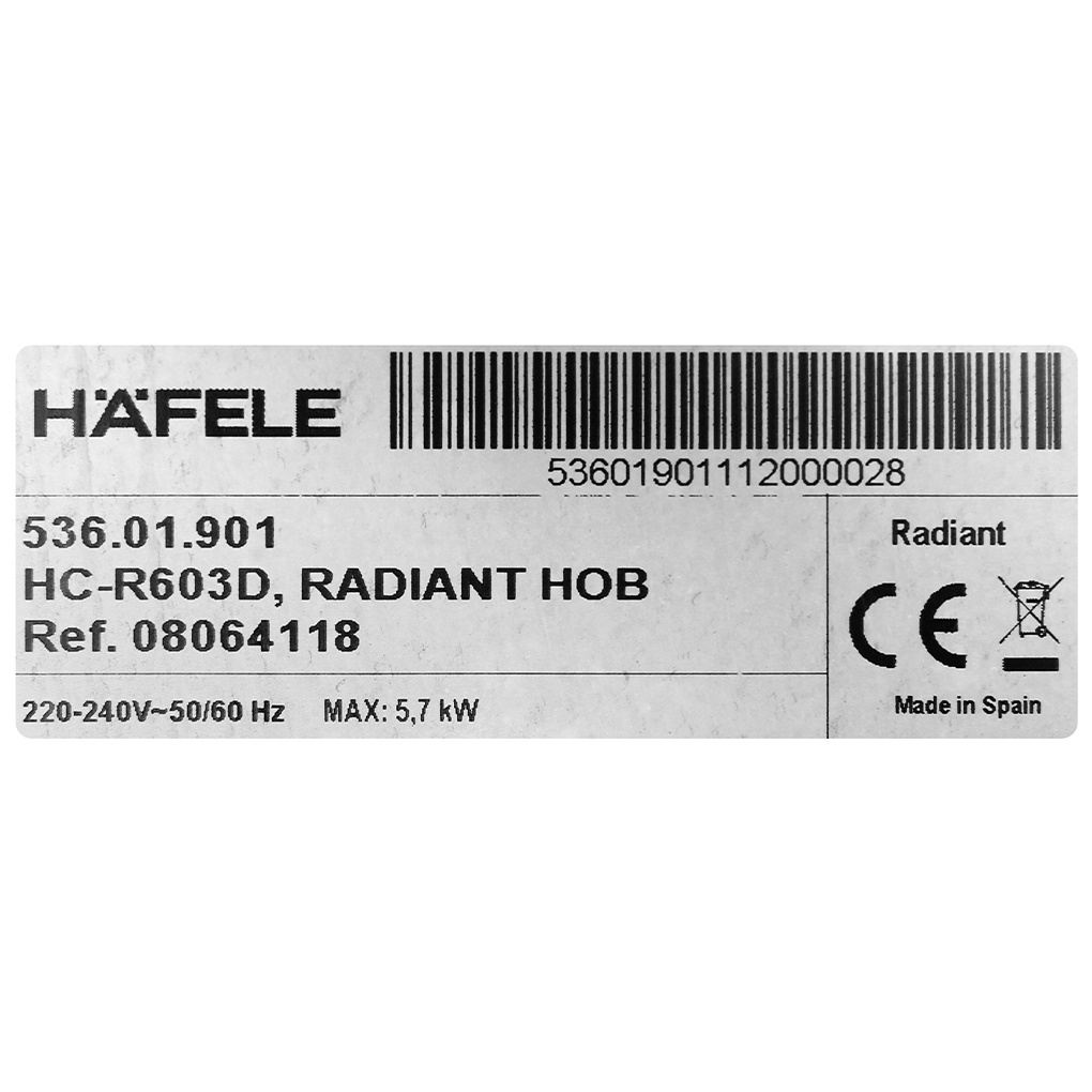 Bếp hồng ngoại 3 vùng nấu lắp âm hafele hc-r603d 536.01.901 - ảnh sản phẩm 8