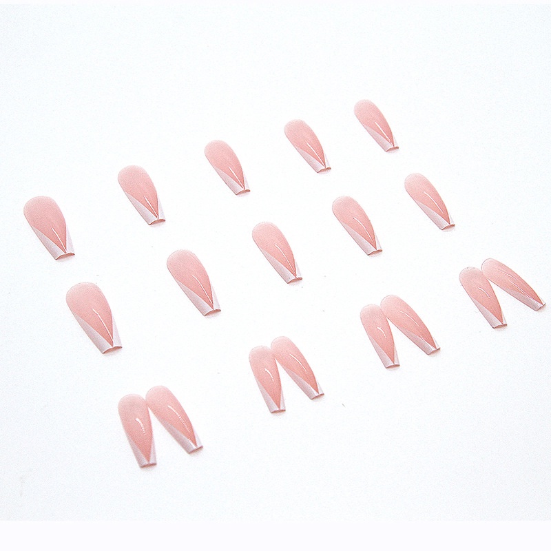 3528 YUKEHUI bộ móng tay giả set móng giả trong suốt móng tay giả đính nơ móng tay giả dài vuông móng tay giả dài đính đá  móng giả thiết kế