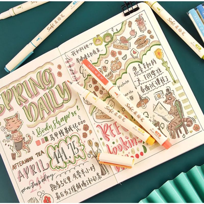 Bút luyện viết calligraphy soft brush pen