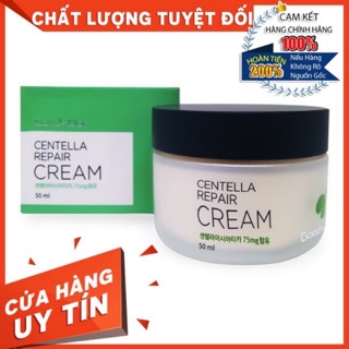 (CHÍNH HÃNG) Kem dưỡng trắng da rau má GOODNDOC CENTELLA REPAIR CREAM 50ml