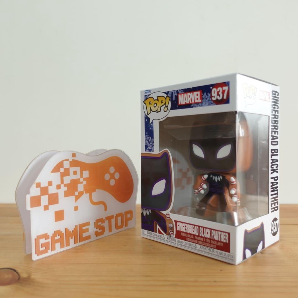 Mô hình Marvel Black Panther 10cm 937 Gingerbread Funko Pop Mô hình tĩnh Nhựa PVC CHÍNH HÃNG MỸ MVFKP01