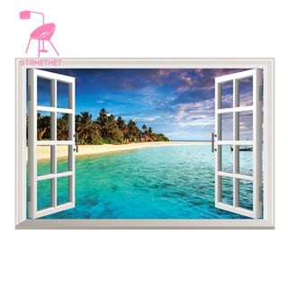 Tranh treo tường trang trí nội thất hình phong cảnh biển xinh xắn