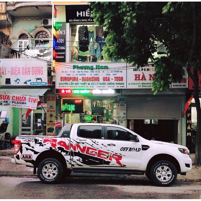 Tem dán sườn xe ford ranger