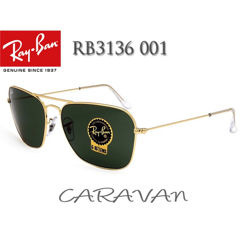 Kính Mát Thời Trang Ray&Ban Caravan RB3136 001