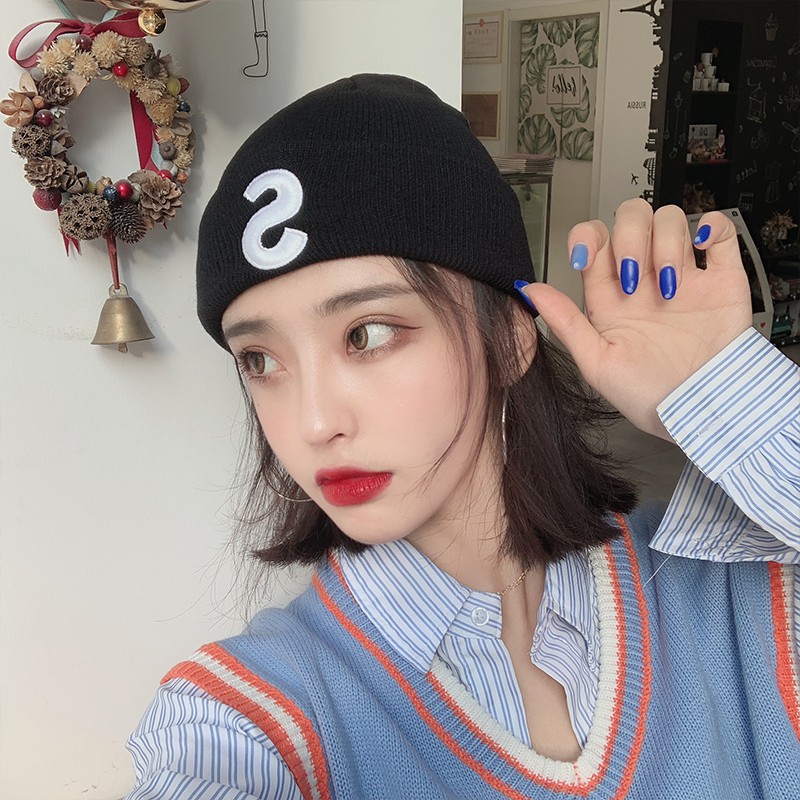 Nón Len Thêu Chữ S Phong Cách Hàn Quốc Sành Điệu