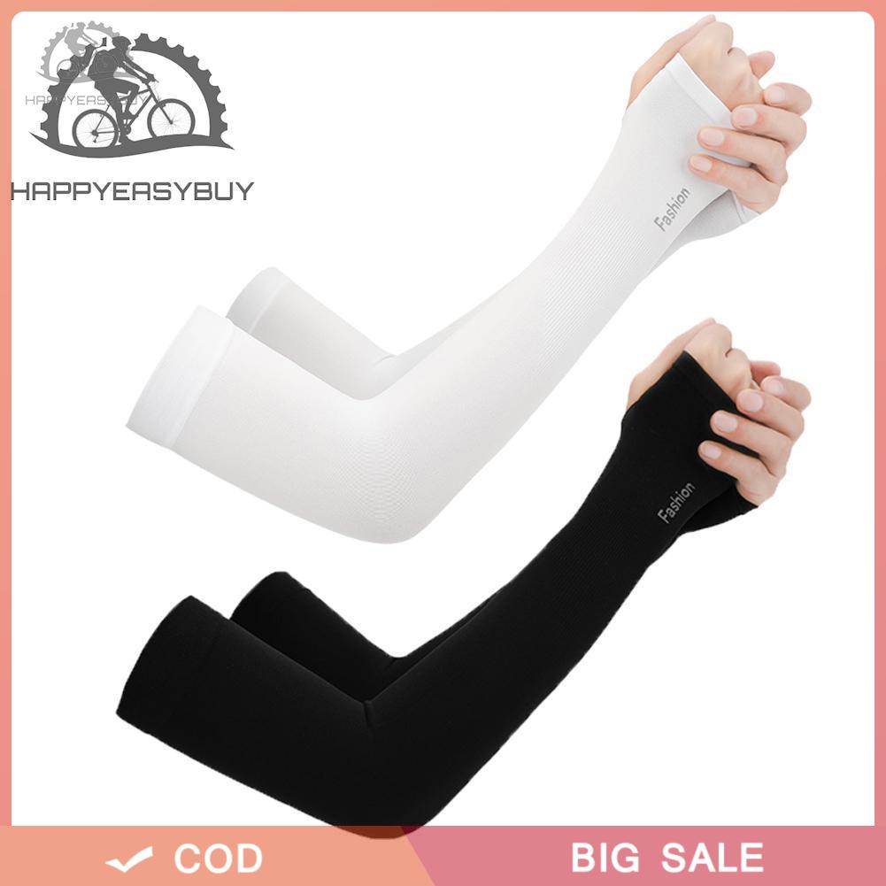 Set 2 Ống Tay Áo Lụa Chống Nắng Tiện Dụng Khi Chạy Xe