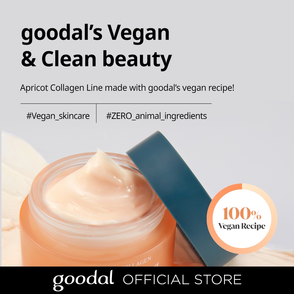 Kem collagen mơ GOODAL 50ml chứng nhận EVE VEGAN® dưỡng ẩm nhẹ nhàng chống lão hóa nếp nhăn làm săn chắc trẻ hóa làn da