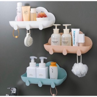 Kệ Treo Tường Nhà Tắm Hình Đám Mây Siêu Chắc Chắn , Chất Liệu Nhựa Cứng ABS