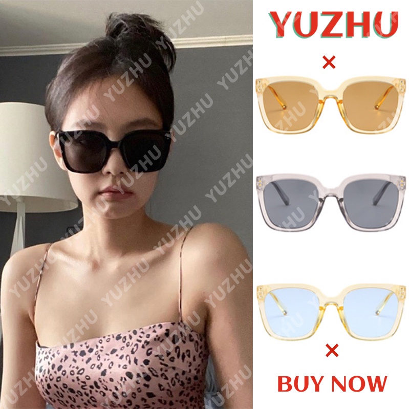 Kính mát gọng vuông chống tia UV thời trang Hàn Quốc dành cho phái nữ