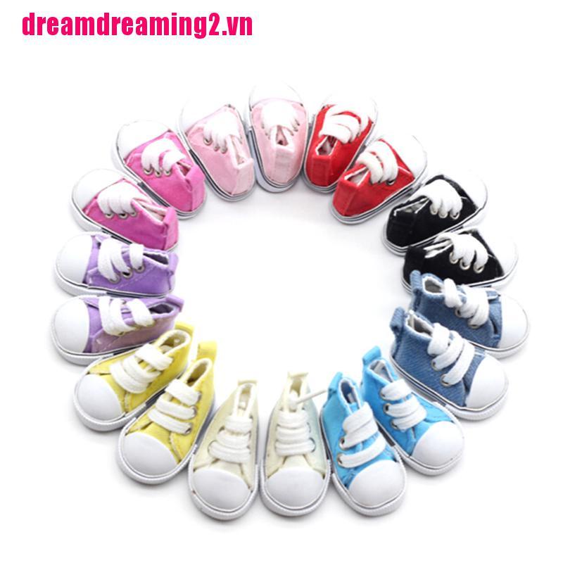 Set 2 Đôi Giày Múa Ba Lê Vải Denim 5cm