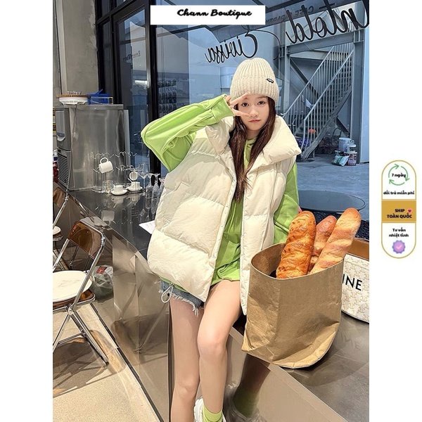 ÁO KHOÁC PHAO NỮ. ÁO PHAO GILE NỮ. ÁO GHILE 3 MÀU