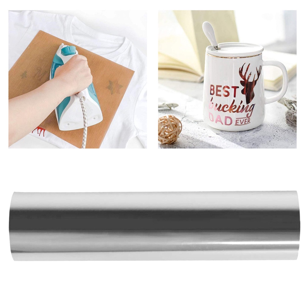 [Lzdhuiz] Set 2 Cuộn Phim Vinyl Dán Bạc